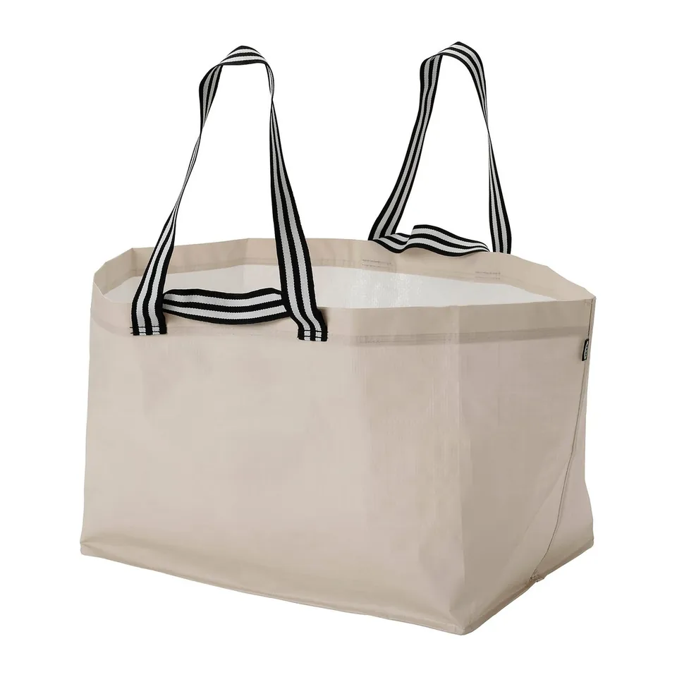 IKEA beige shopping bag — GÖRSNYGG · large